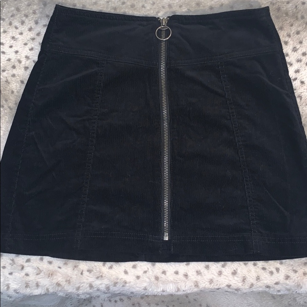 Black Corduroy Skirt